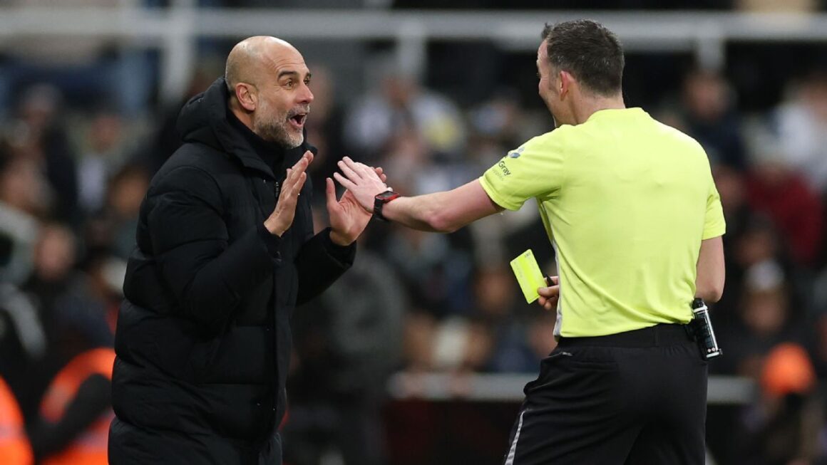 Pep reacts to VAR ruling…