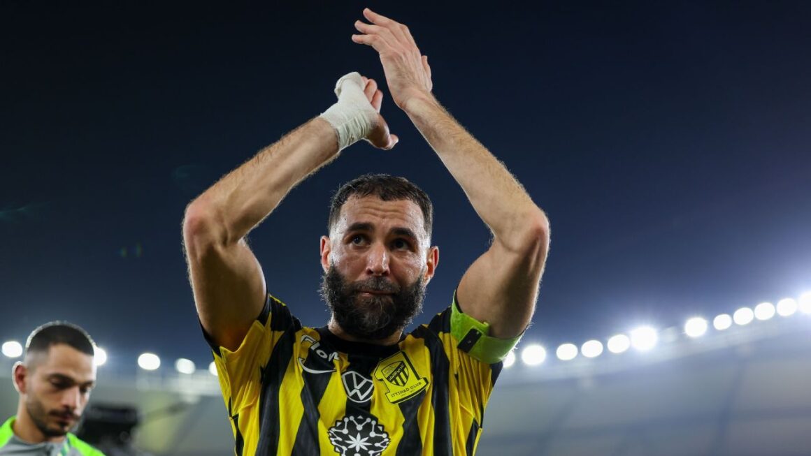 Benzema after debut hat…