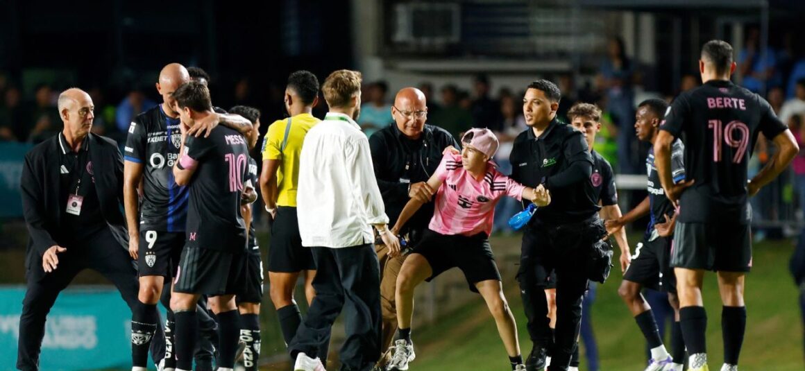 Messi Taken Down as Fans…