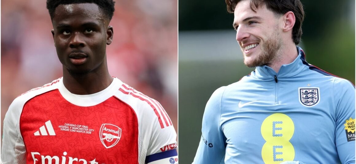 Declan Rice and Bukayo…