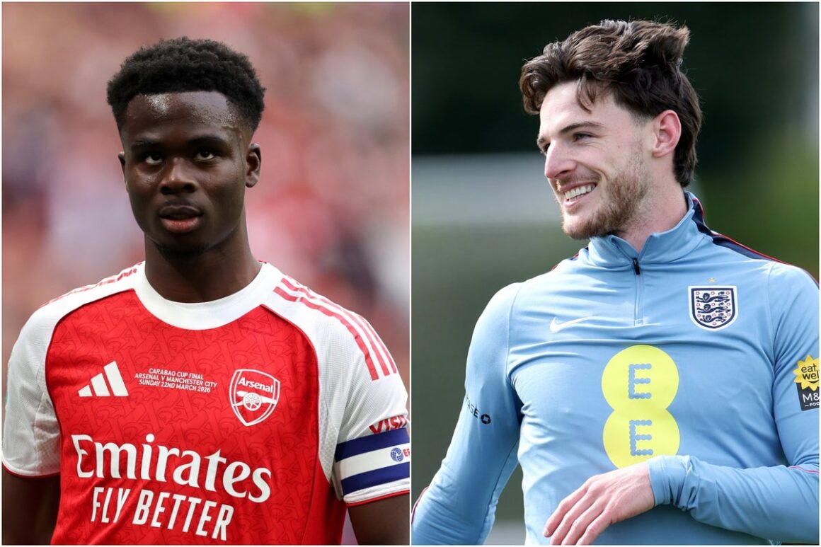 Declan Rice and Bukayo…