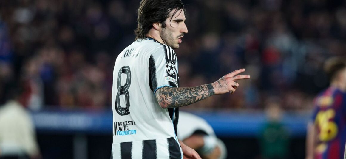 Tonali sidelined with…