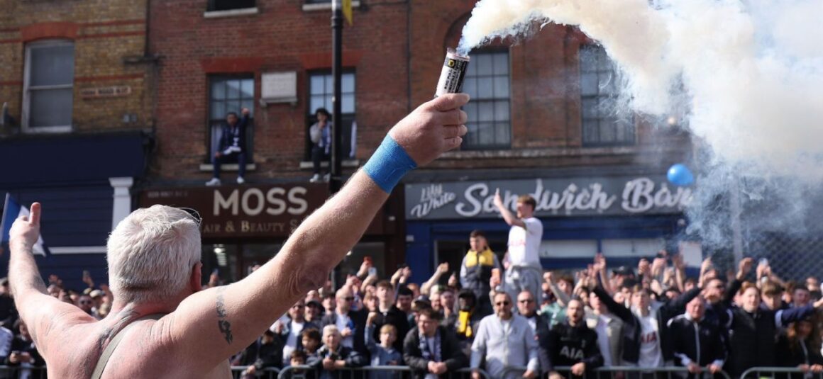 Spurs Fans Flood Streets…