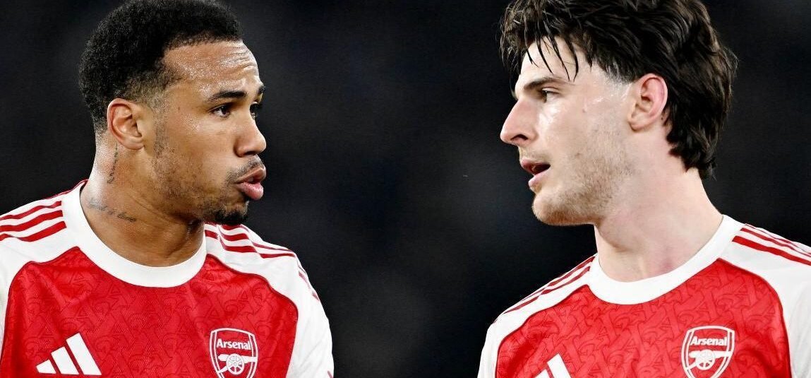 Arsenals Rice and Gabriel…