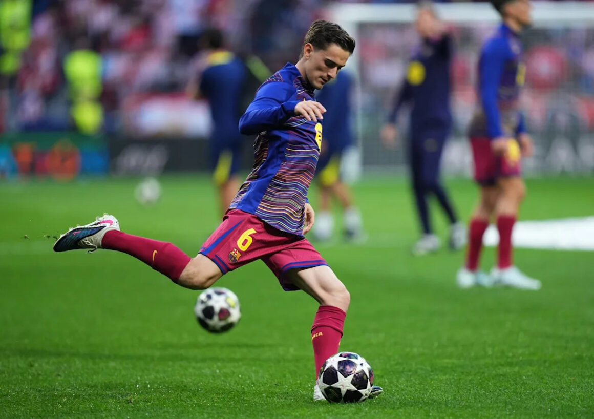 Barcelona midfielder…