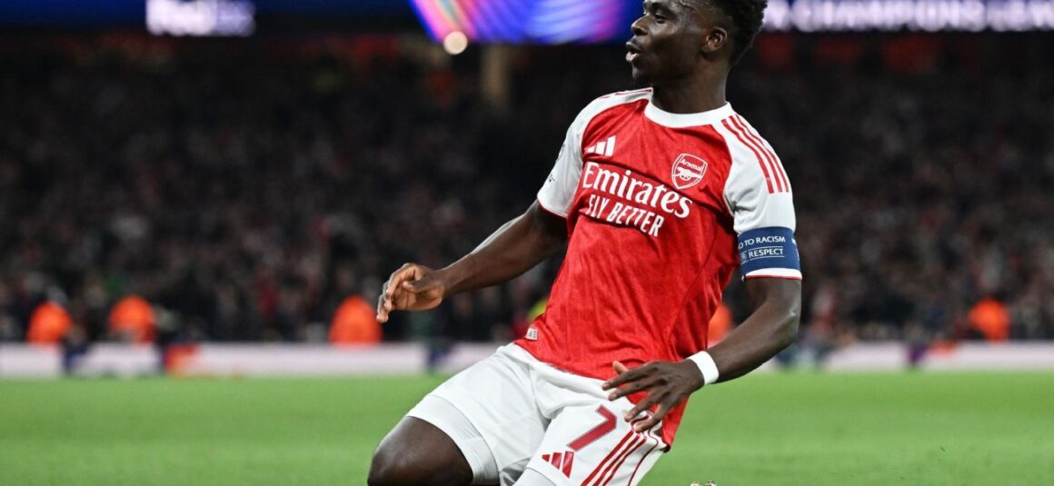 Saka Leads Arsenal to…