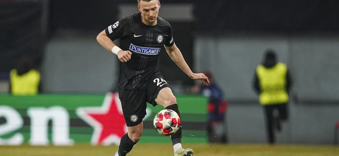 Sturm Graz Defender Poised… Sturm Graz Defender Poised…