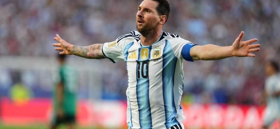 Messi Scores Hat Trick to…