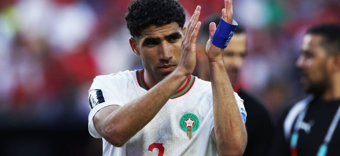 Morocco behind captain…