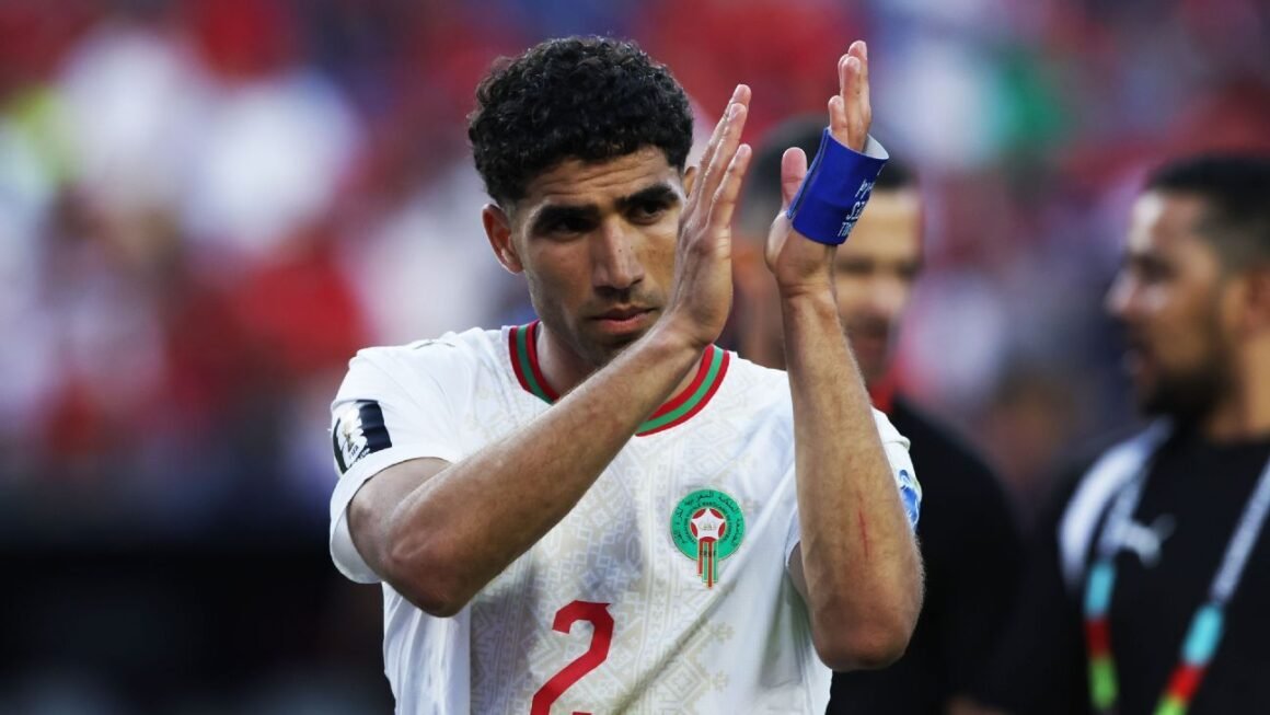 Morocco behind captain…