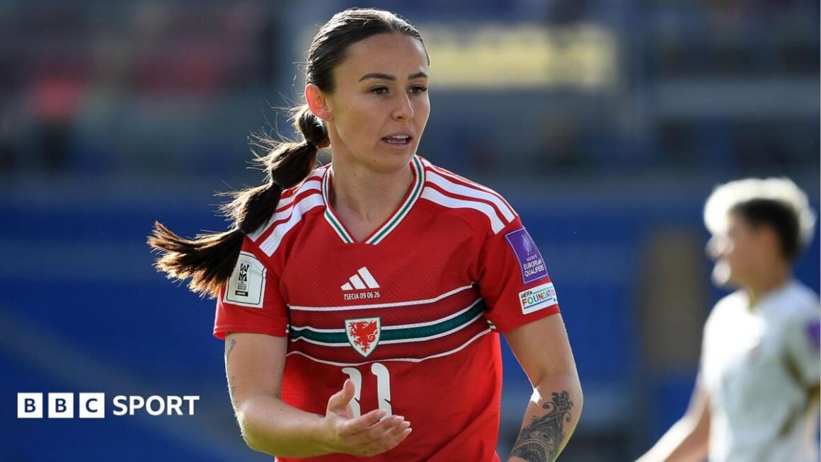 Wales striker Hannah Cain…