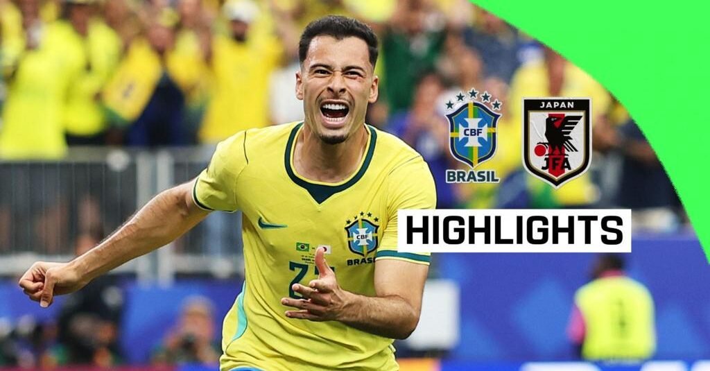 Brazil 2-1 Japan Highlights
