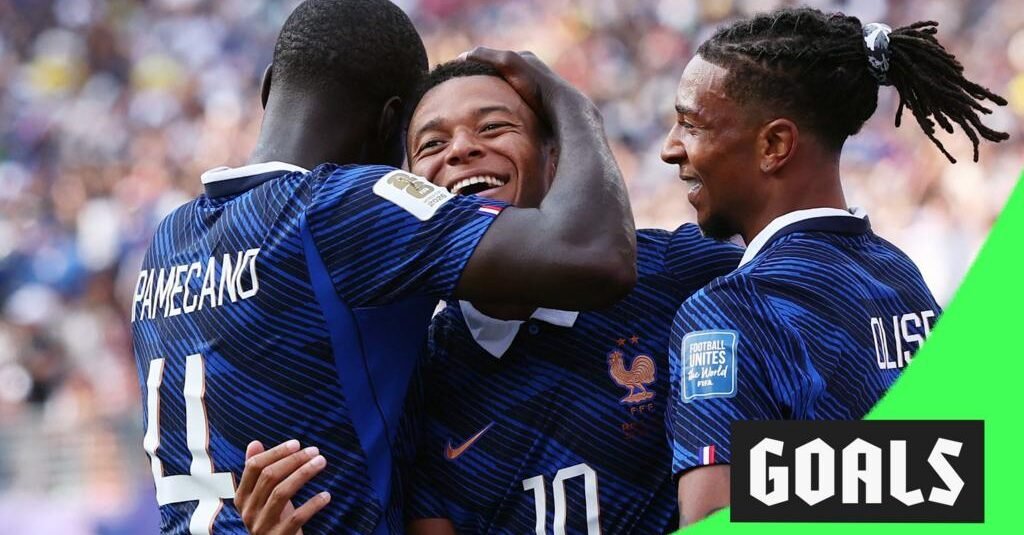 Mbappe puts France ahead…