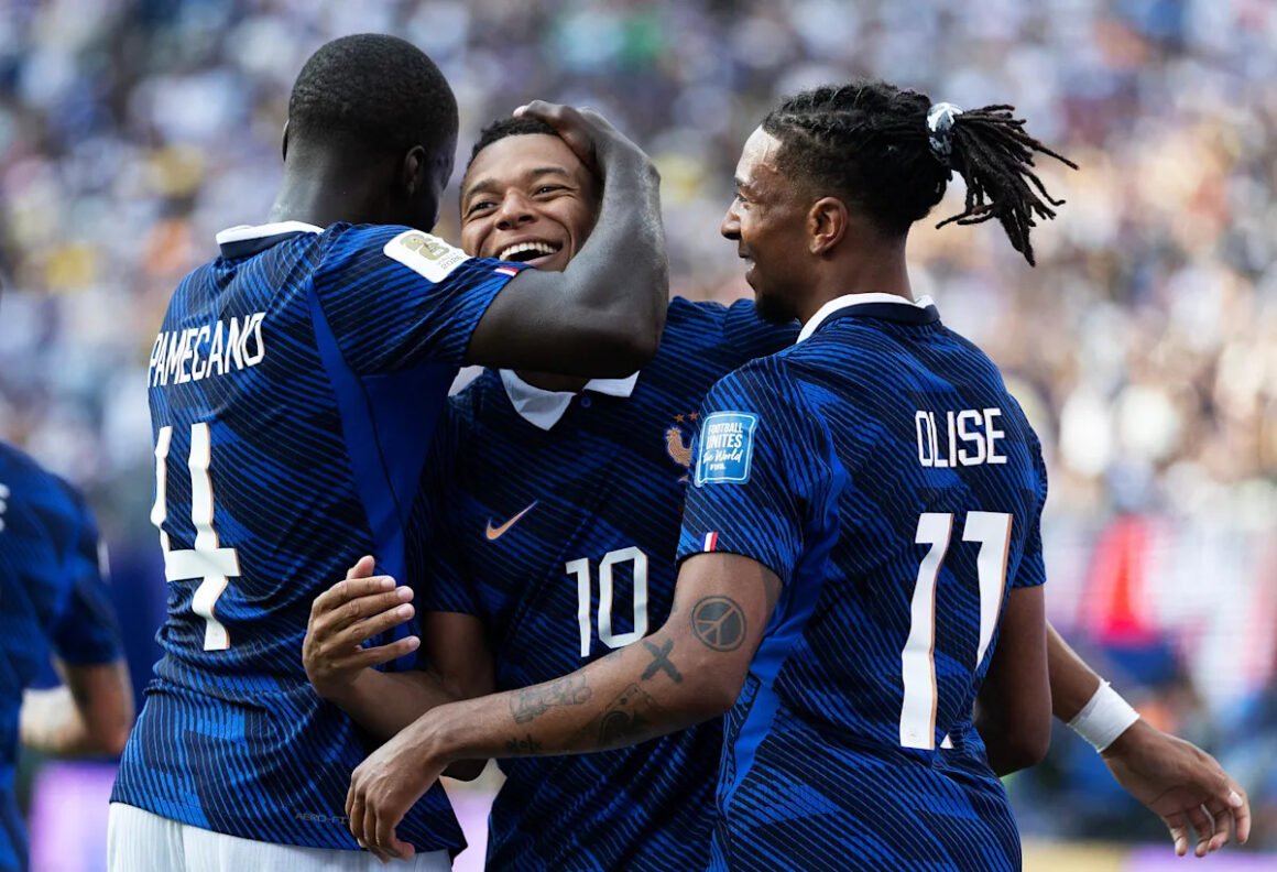 Kylian Mbappe Celebrates…