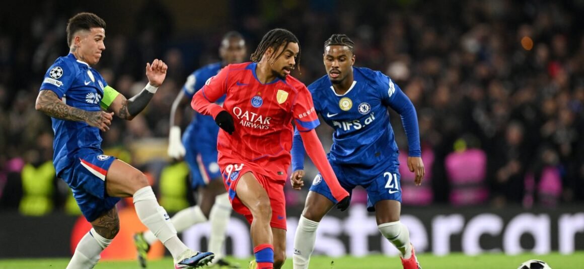 PSG Winger Bradley Barcola… PSG Winger Bradley Barcola…